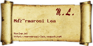Mármarosi Lea névjegykártya